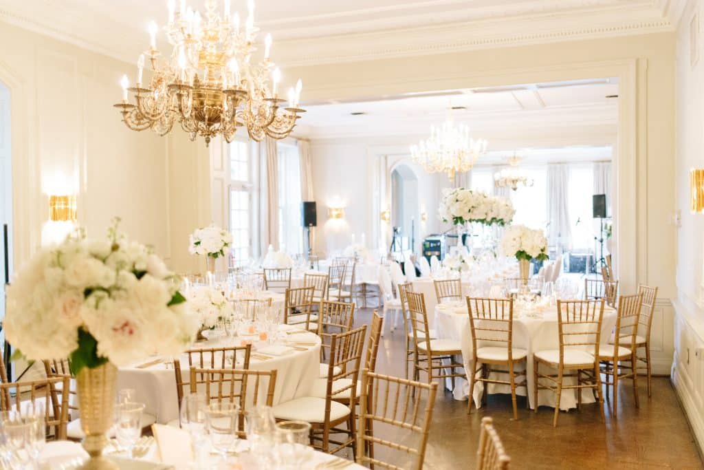 White wedding at Graydon Hall Manor