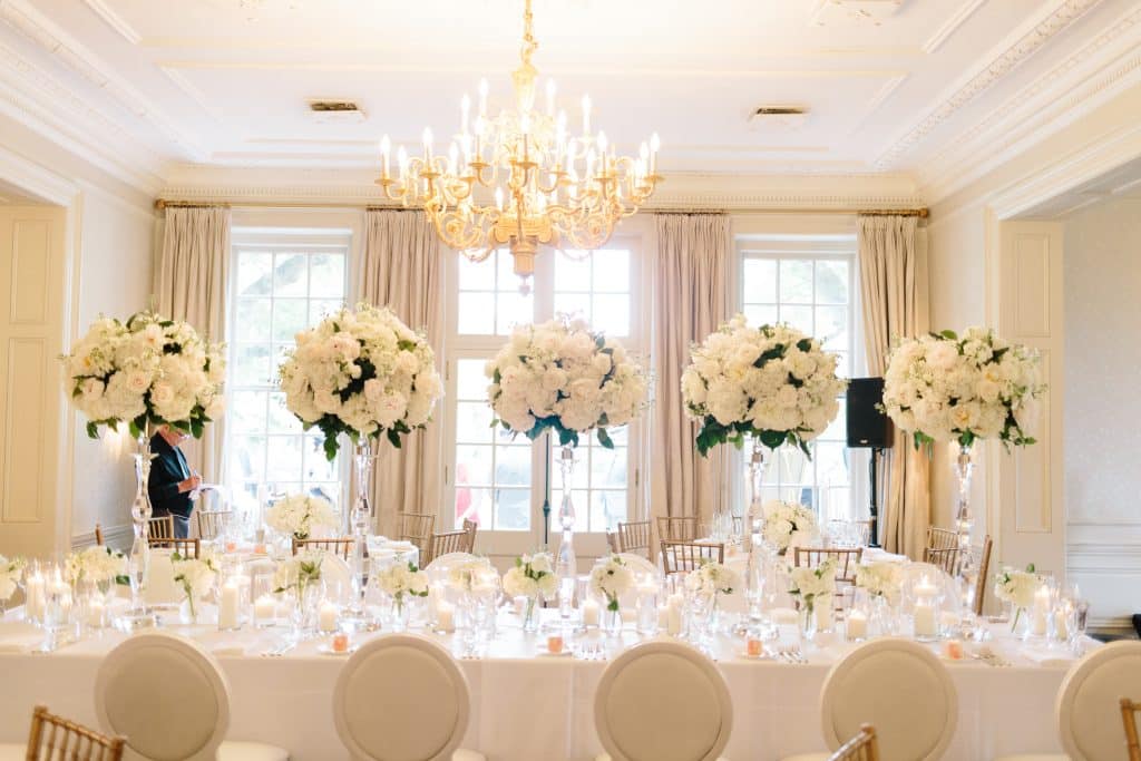 White wedding at Graydon Hall Manor