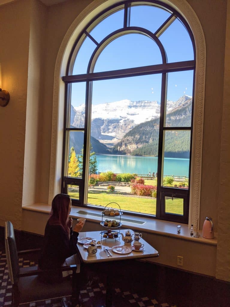 Lake Louise and Banff Honeymoon Guide - Fairmont Lake Louise afternoon tea at Fairview Lounge