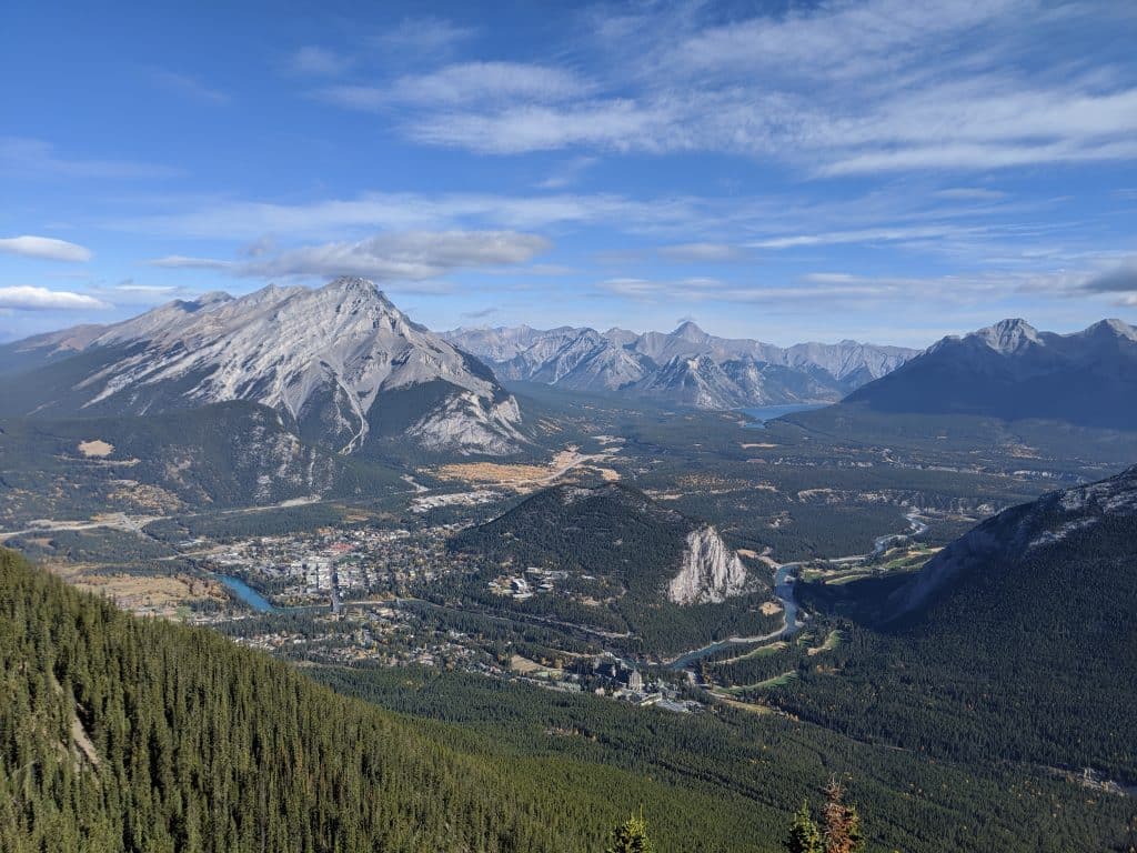 Lake Louise and Banff Honeymoon Guide - See Banff from above from the Banff gondola