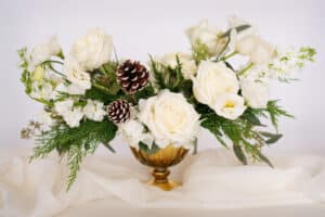 Rustic White Holiday Arrangement