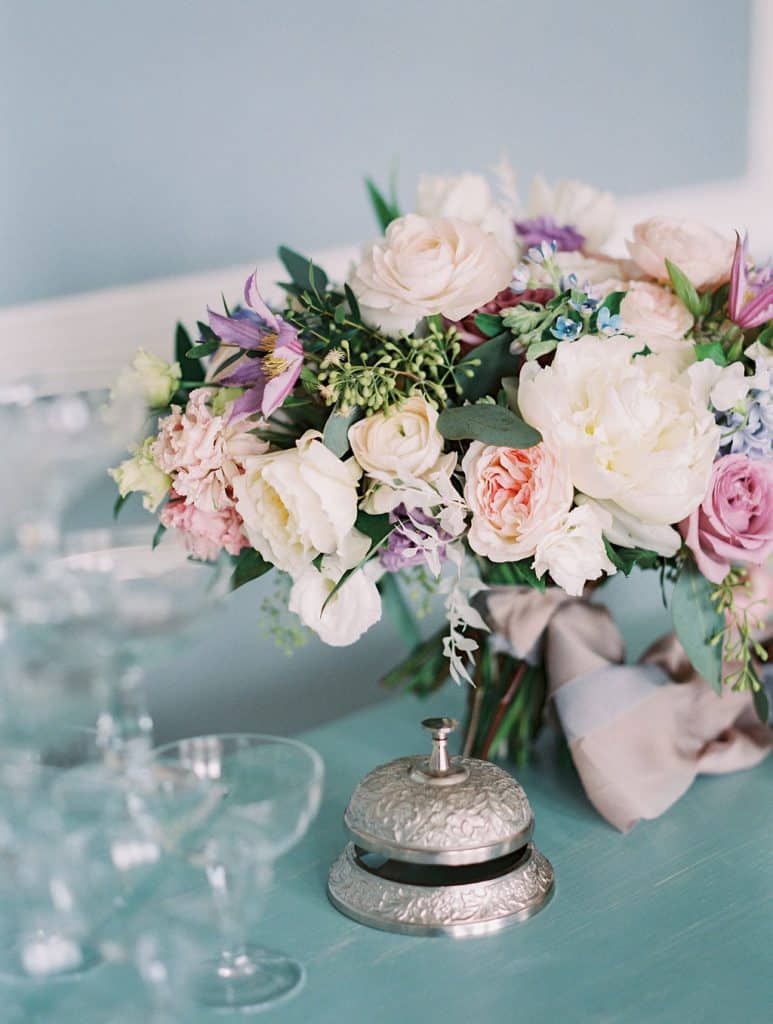 Blue and pastel French Riviera inspired wedding ideas, from Rebecca Chan Weddings & Events.