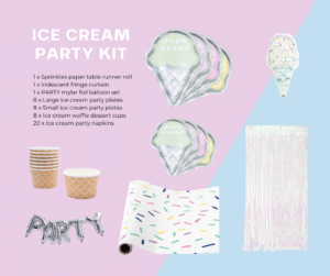 Ice cream party kit