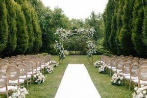 Classic Graydon Hall Manor garden wedding ceremony