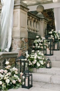 Classic Graydon Hall Manor garden wedding reception