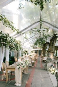 Classic Graydon Hall Manor garden wedding reception
