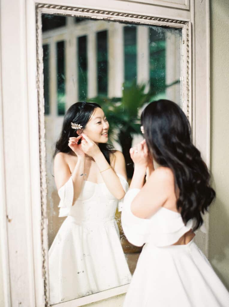 Haiku Mill Wedding in Maui - Bride getting ready