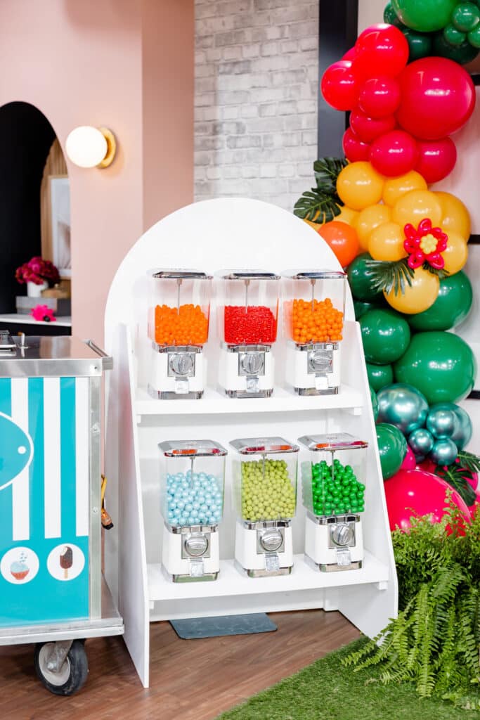 Retro candy station, as seen on Cityline with Rebecca Chan Weddings & Events