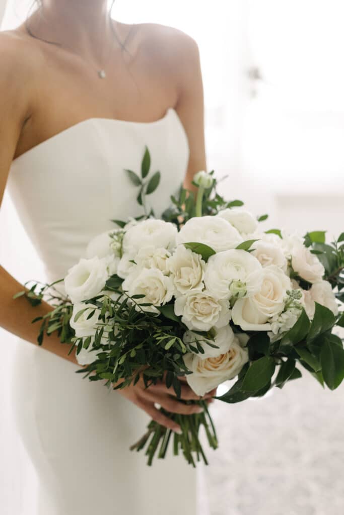 Graydon Hall Manor Wedding - White rose bouquet