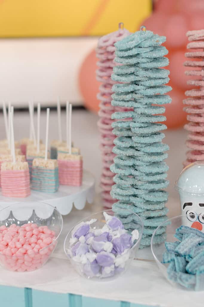 Pastel candy and sweets station - Epic kids party ideas, as seen on Cityline  with Rebecca Chan Weddings and Events. rebeccachan.ca