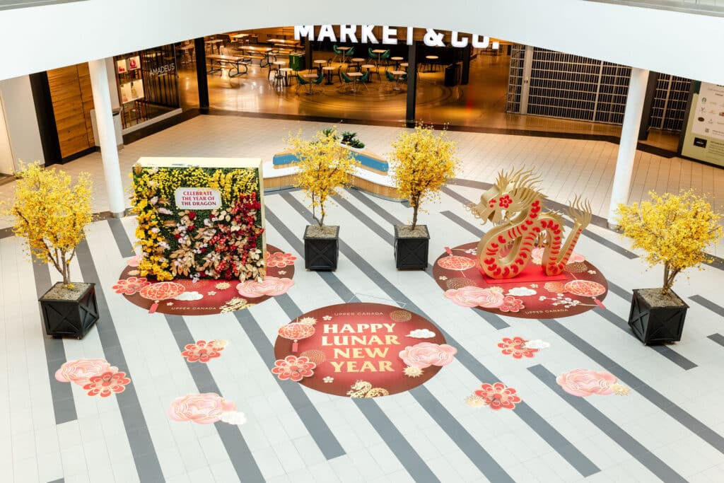 Lunar new year activation at Upper Canada Mall by Rebecca Chan Events Inc