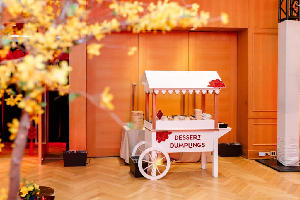 Asian hawker style cart at Shangri-La Hotel Toronto's Lunar New Year Party