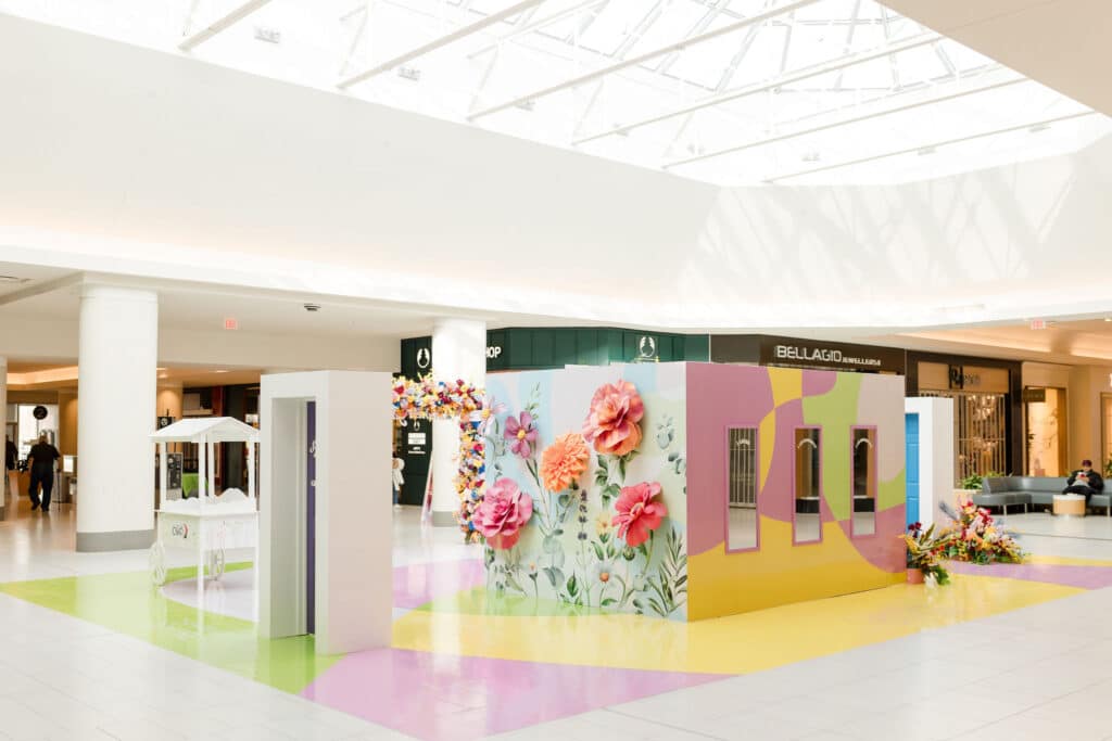 Oshawa Centre Kindness Garden with unique floral installations