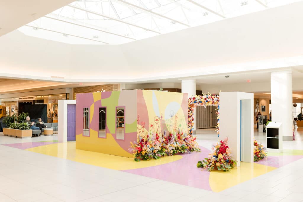 Oshawa Centre Kindness Garden with unique floral installations