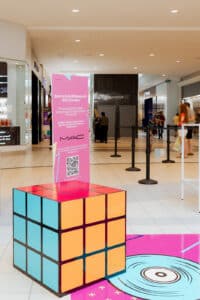 Upper Canada Mall Back to School event design and custom rubik's cube prop