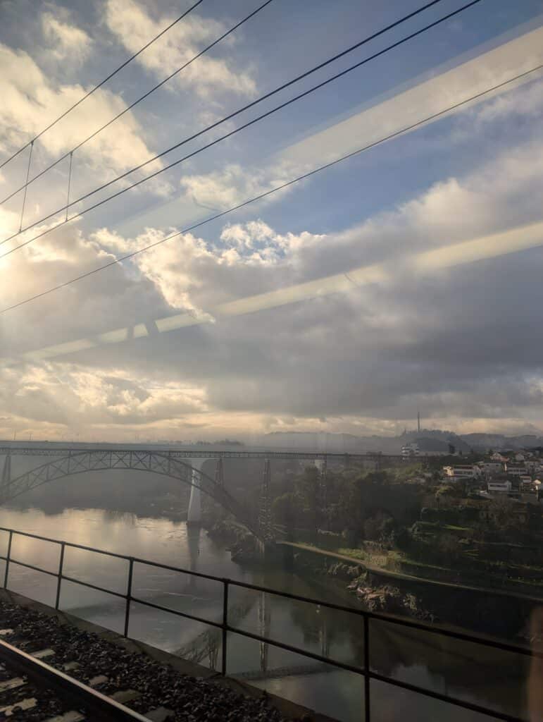 View of Porto from the train - Portugal travel guide