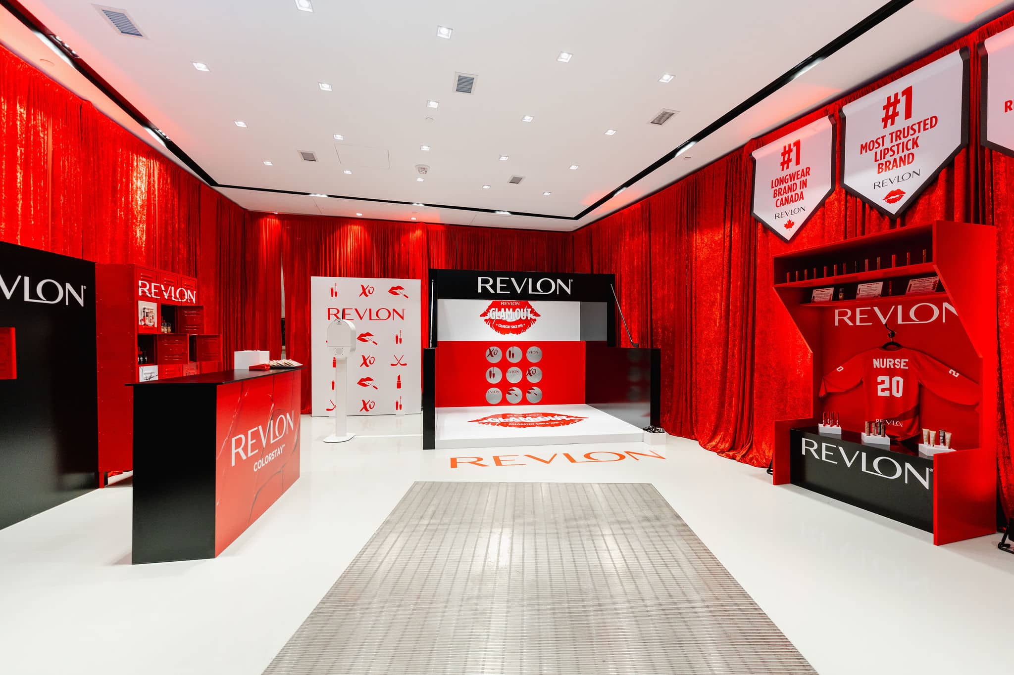 20250425-9 Revlon Colorstay Brand Activation - Hockey themed lipstick brand activation