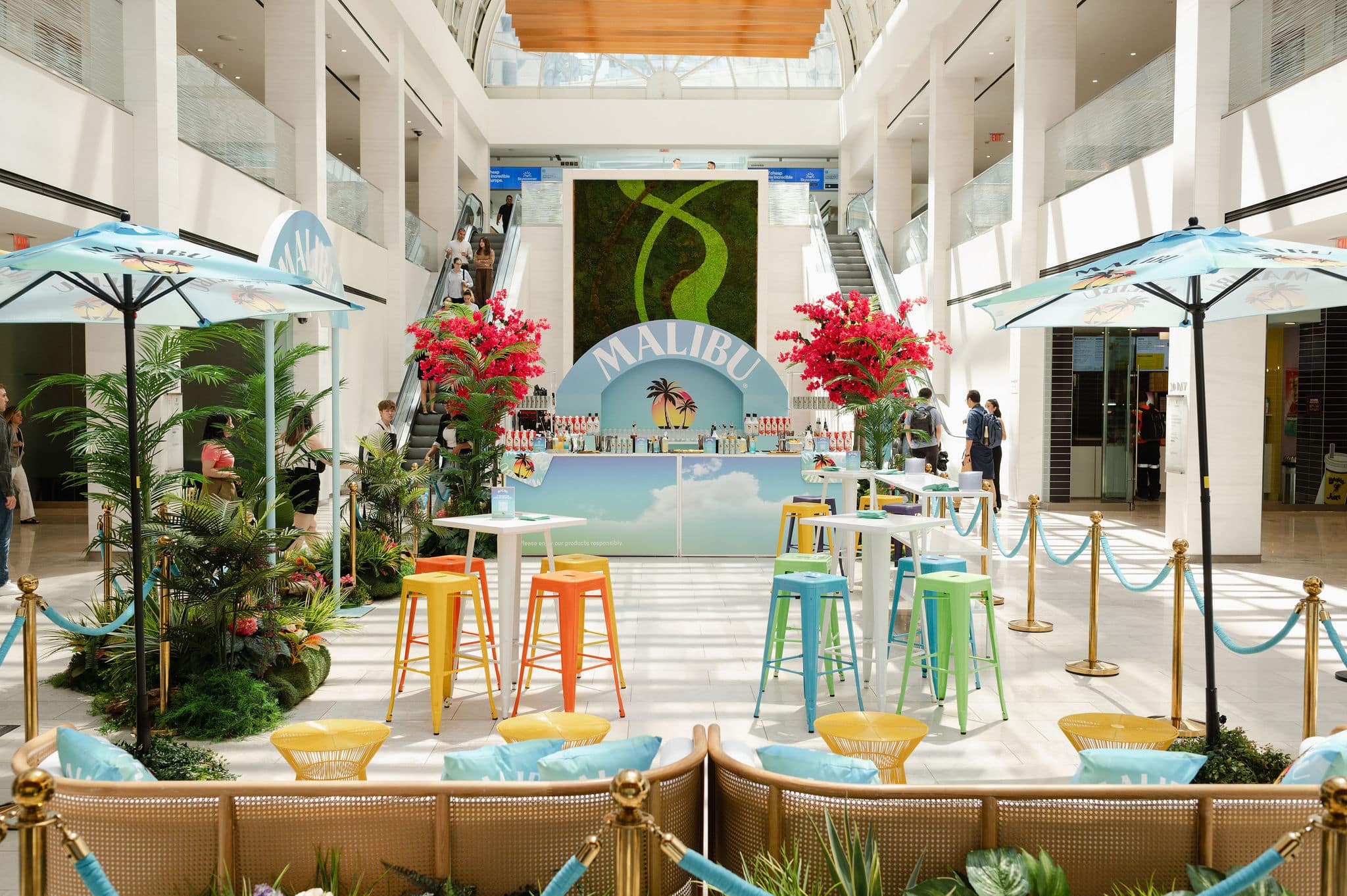 Malibu Brand Activation - Pop up lounge