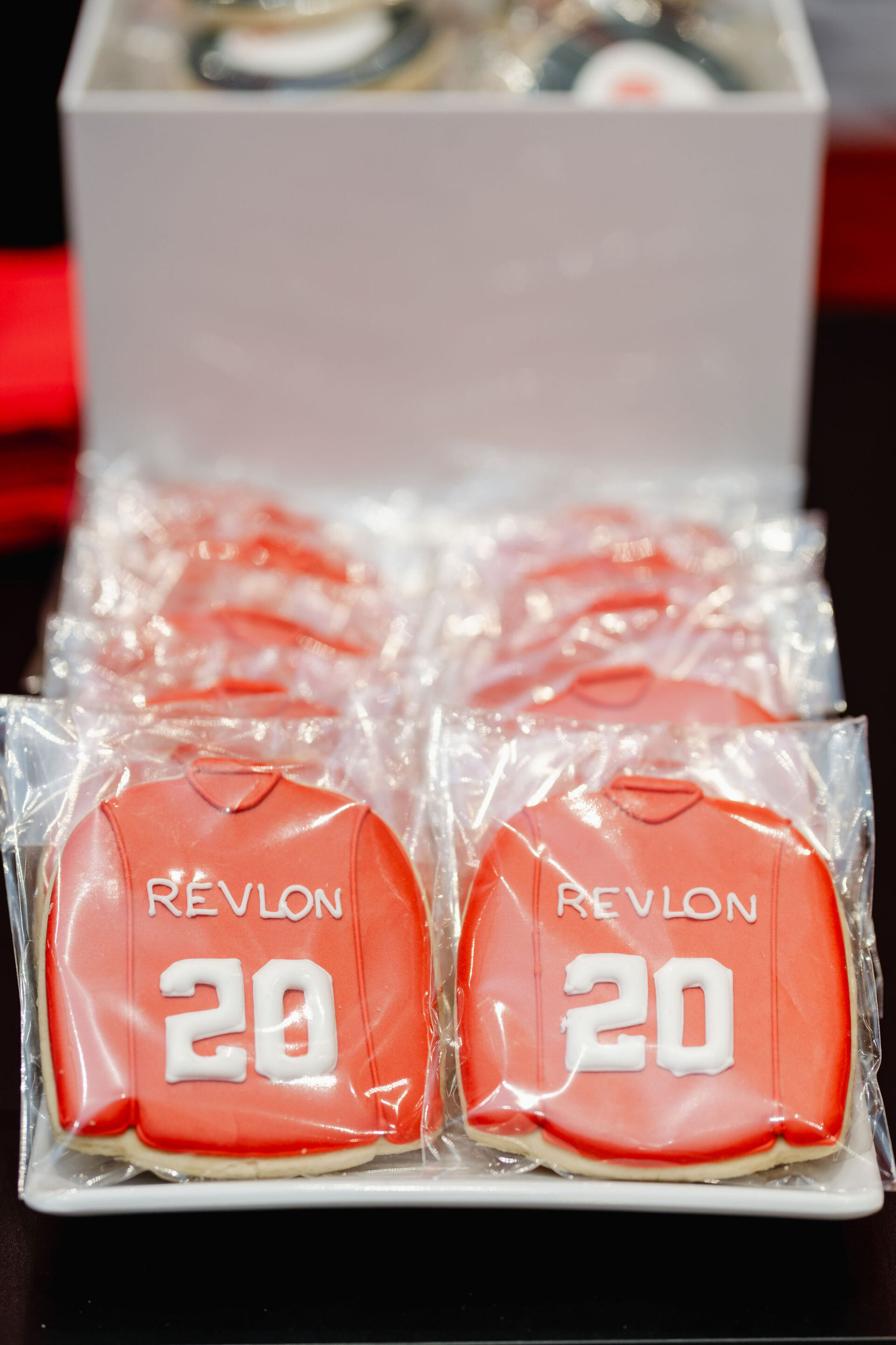 Revlon hockey jersey cookies