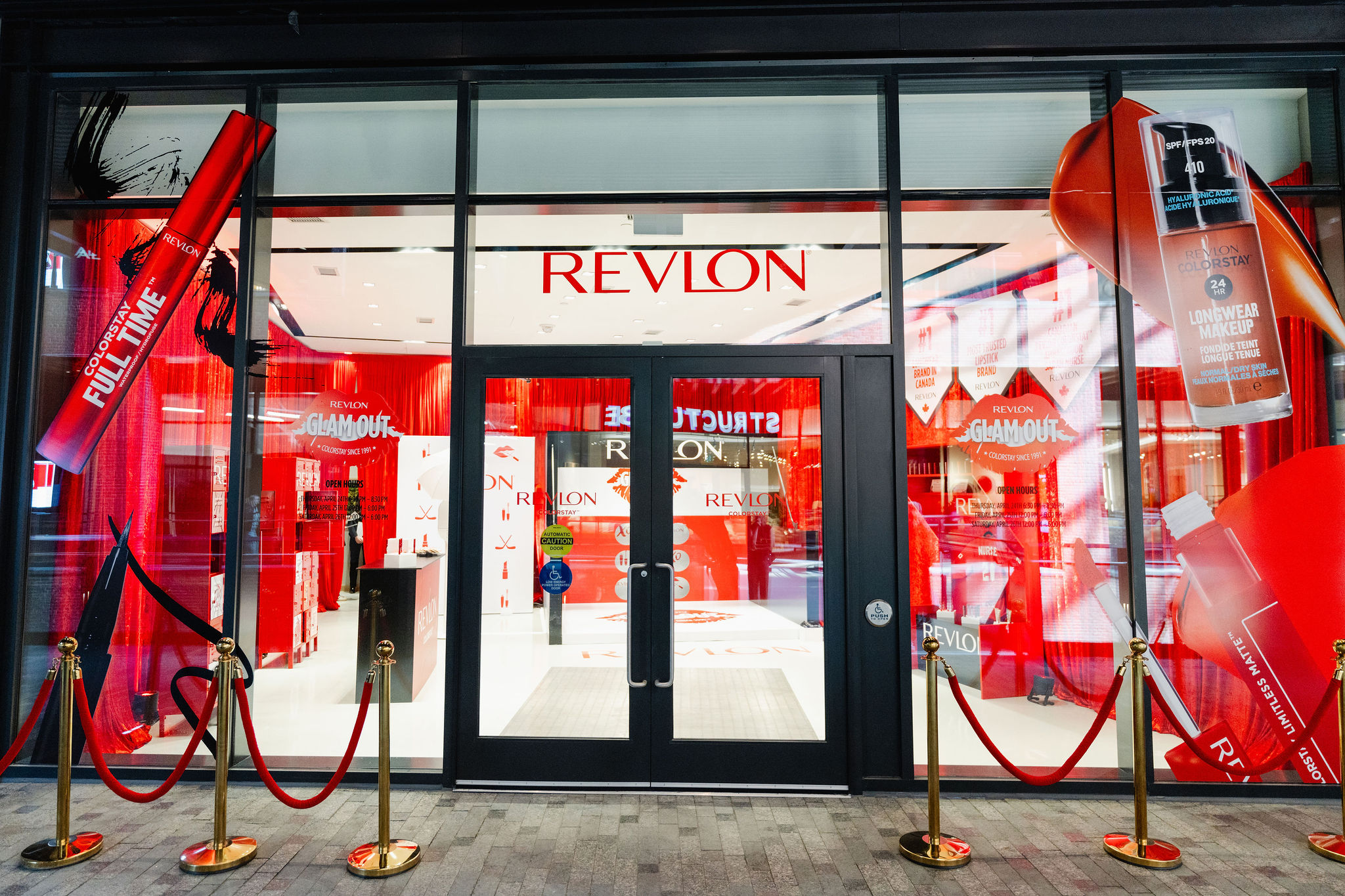 Revlon ColorStay Sports and Hockey themed Brand Activation exterior