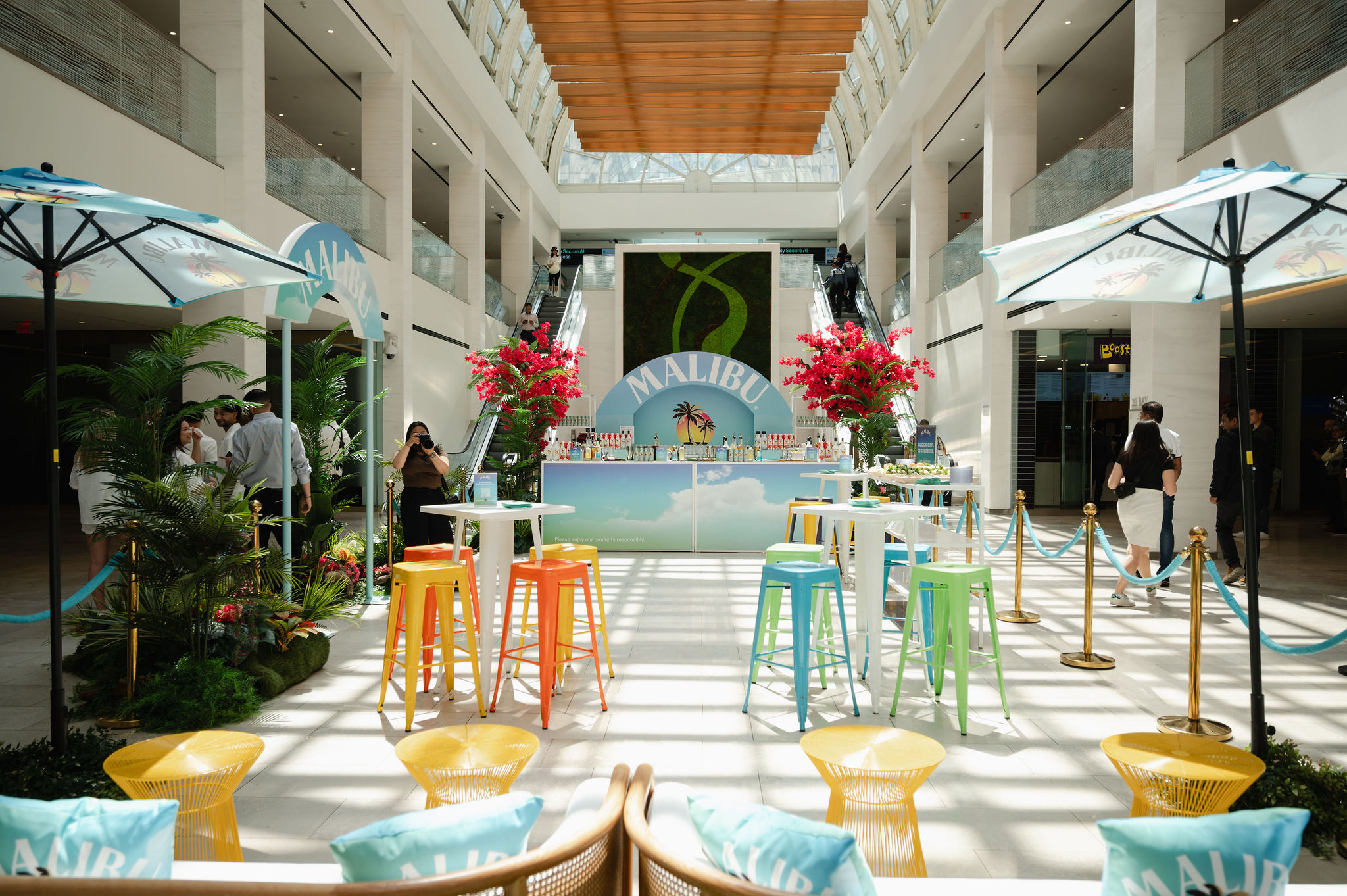 Malibu Brand Activation lounge pop up